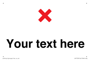IV7133: Custom plain background, red cross sign