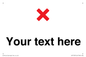IV7133: Custom plain background, red cross sign