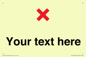 IV7133: Custom plain background, red cross sign