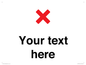 IV7133: Custom plain background, red cross sign