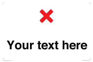 IV7133: Custom plain background, red cross sign