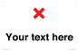 IV7133: Custom plain background, red cross sign