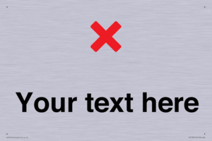 IV7133: Custom plain background, red cross sign