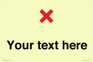 IV7133: Custom plain background, red cross sign