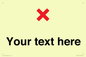 IV7133: Custom plain background, red cross sign