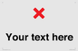 IV7133: Custom plain background, red cross sign