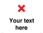 IV7133: Custom plain background, red cross sign