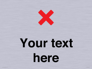 IV7133: Custom plain background, red cross sign