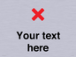 IV7133: Custom plain background, red cross sign