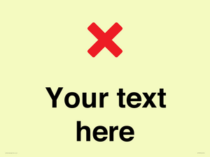IV7133: Custom plain background, red cross sign