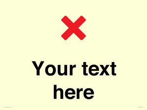 IV7133: Custom plain background, red cross sign