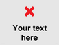 IV7133: Custom plain background, red cross sign