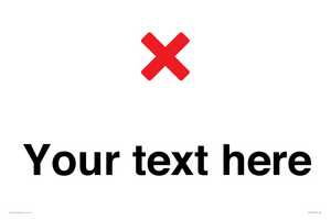IV7133: Custom plain background, red cross sign