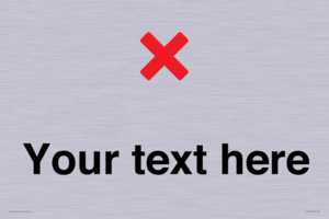 IV7133: Custom plain background, red cross sign