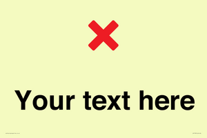 IV7133: Custom plain background, red cross sign