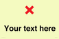 IV7133: Custom plain background, red cross sign