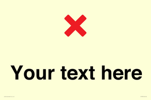 IV7133: Custom plain background, red cross sign
