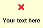 IV7133: Custom plain background, red cross sign