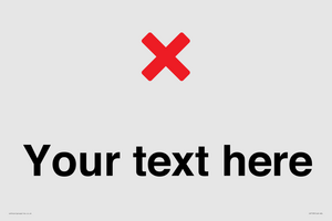 IV7133: Custom plain background, red cross sign