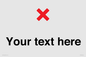 IV7133: Custom plain background, red cross sign