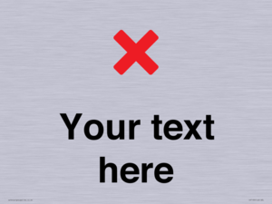 IV7133: Custom plain background, red cross sign