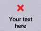 IV7133: Custom plain background, red cross sign