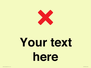 IV7133: Custom plain background, red cross sign