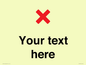 IV7133: Custom plain background, red cross sign