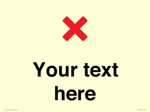 IV7133: Custom plain background, red cross sign