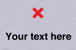 IV7133: Custom plain background, red cross sign