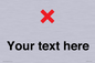 IV7133: Custom plain background, red cross sign