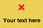 IV7133: Custom plain background, red cross sign