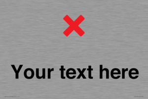 IV7133: Custom plain background, red cross sign