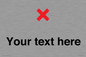 IV7133: Custom plain background, red cross sign