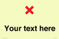 IV7133: Custom plain background, red cross sign