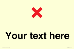 IV7133: Custom plain background, red cross sign