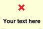 IV7133: Custom plain background, red cross sign