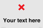 IV7133: Custom plain background, red cross sign
