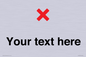 IV7133: Custom plain background, red cross sign
