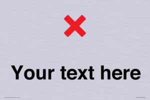 IV7133: Custom plain background, red cross sign