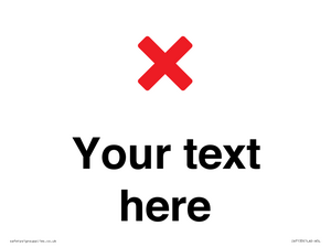 IV7133: Custom plain background, red cross sign