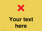 IV7133: Custom plain background, red cross sign
