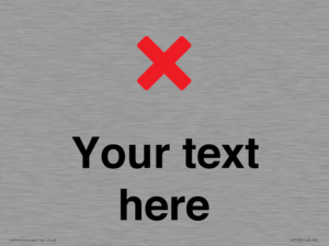 IV7133: Custom plain background, red cross sign