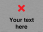 IV7133: Custom plain background, red cross sign
