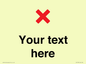 IV7133: Custom plain background, red cross sign