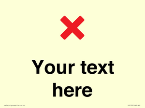 IV7133: Custom plain background, red cross sign