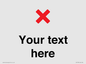 IV7133: Custom plain background, red cross sign