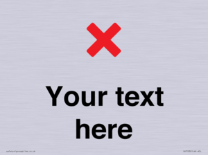 IV7133: Custom plain background, red cross sign