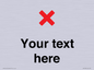 IV7133: Custom plain background, red cross sign