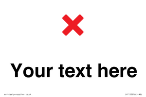 IV7133: Custom plain background, red cross sign